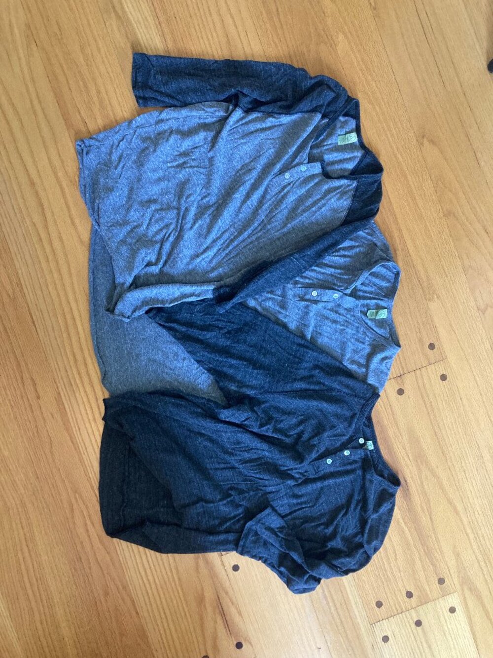 Alternative Earth 3/4 sleeve henlee Large 3 pack